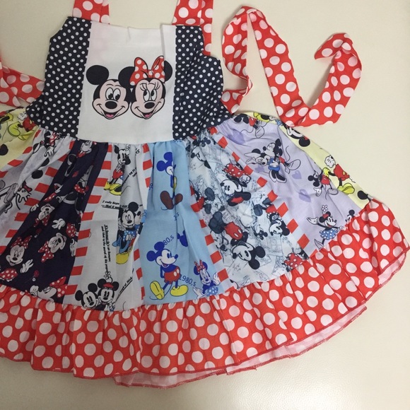 Minnie Mouse Mickey Mouse Cute Twirl Dress - Picture 4 of 11